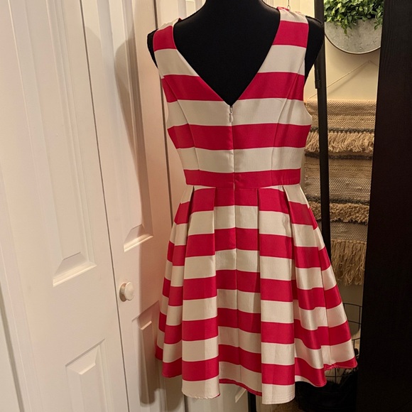 Ark & Co Pink and White Striped Fit & Flare Dress - Picture 2 of 8